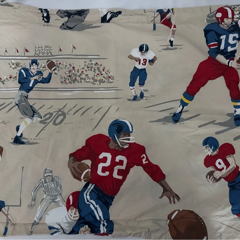 Pottery Barn Football Pillow Shams Standard Set Of 2